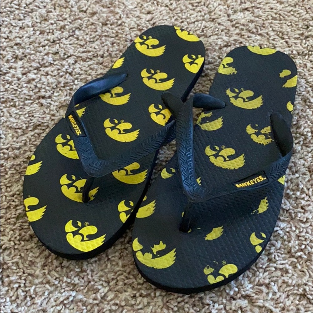 Iowa Hawkeye Flip flops